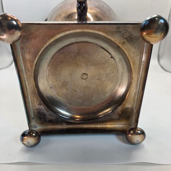 Early 20thC Silverplate Ram Head Beverage Urn Samovar w Lid & Working Spigot - Picture 11 of 16